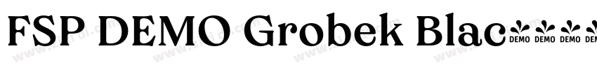 FSP DEMO Grobek Blac字体转换